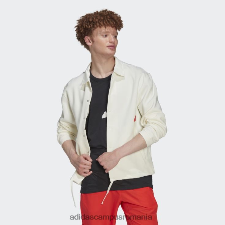 adidas campus romania jachetă albă de antrenor adidas bărbați alb J266N27071