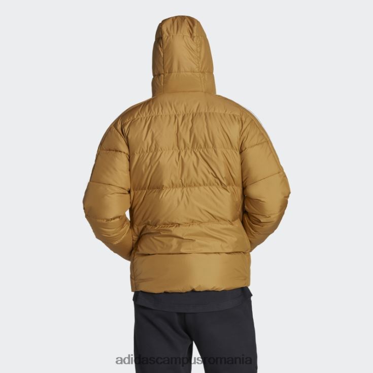adidas campus romania jachetă cu glugă din puf de greutate medie mesa essentials bărbați mesa/alb J266N27169
