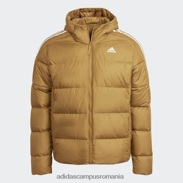 adidas campus romania jachetă cu glugă din puf de greutate medie mesa essentials bărbați mesa/alb J266N27169
