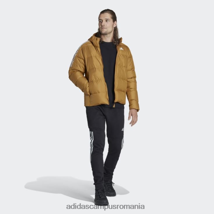 adidas campus romania jachetă cu glugă din puf de greutate medie mesa essentials bărbați mesa/alb J266N27169