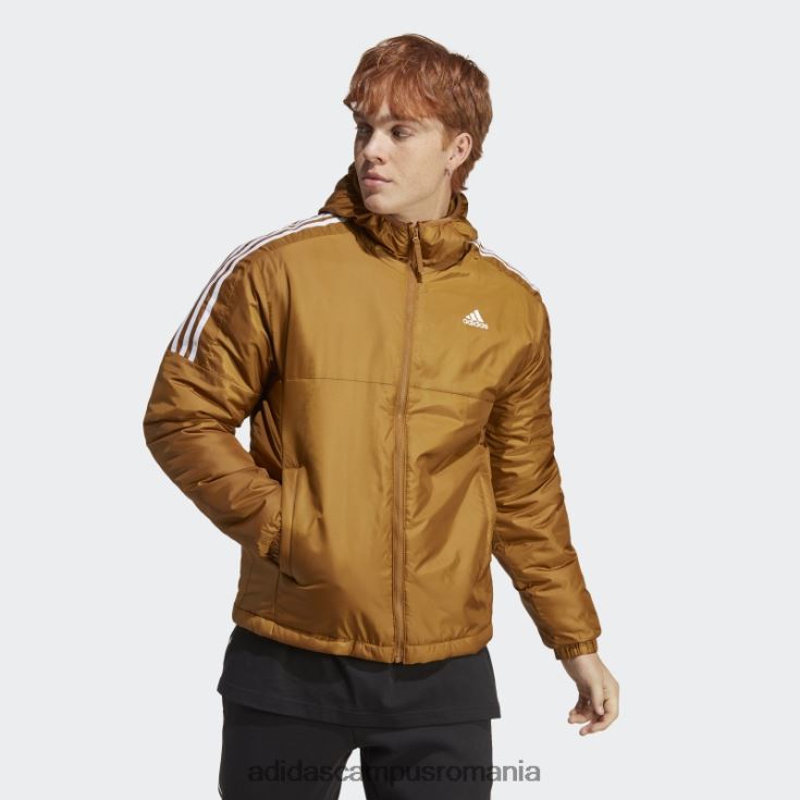 adidas campus romania jachetă cu glugă izolată essentials bronz bărbați bronz J266N213760