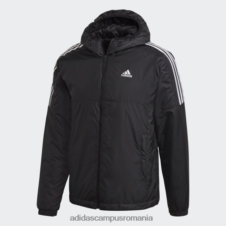 adidas campus romania jachetă cu glugă izolată essentials neagră bărbați negru J266N26781