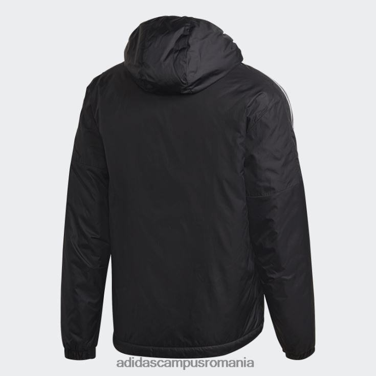 adidas campus romania jachetă cu glugă izolată essentials neagră bărbați negru J266N26781