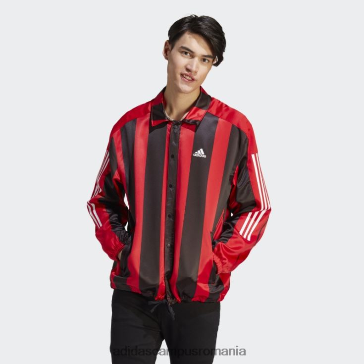 adidas campus romania jachetă de antrenori din satin stacojiu adidas bărbați stacojiu J266N25091