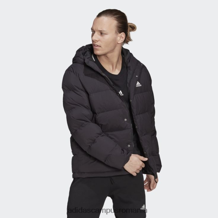 adidas campus romania jachetă de puf cu glugă helionic negru adidas bărbați negru J266N26786