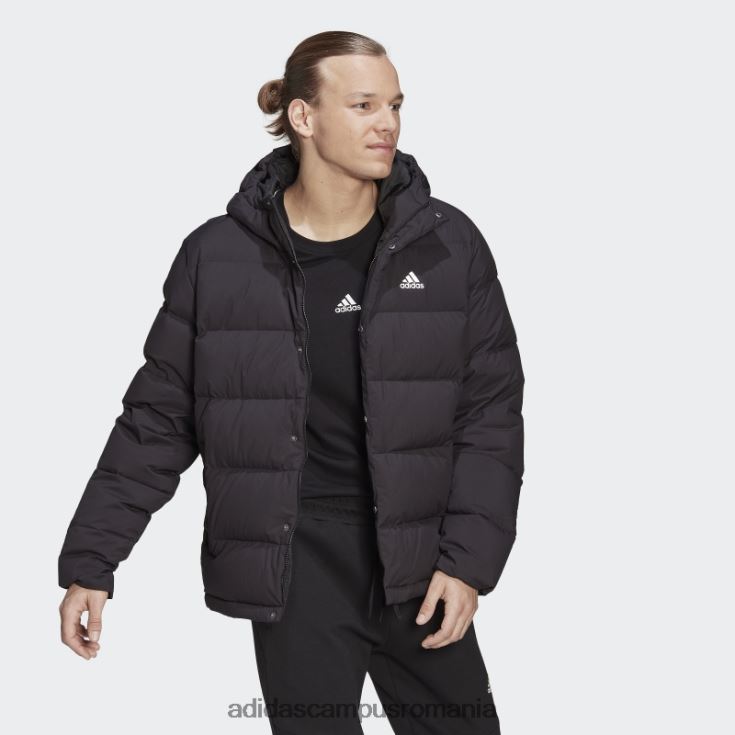 adidas campus romania jachetă de puf cu glugă helionic negru adidas bărbați negru J266N26786