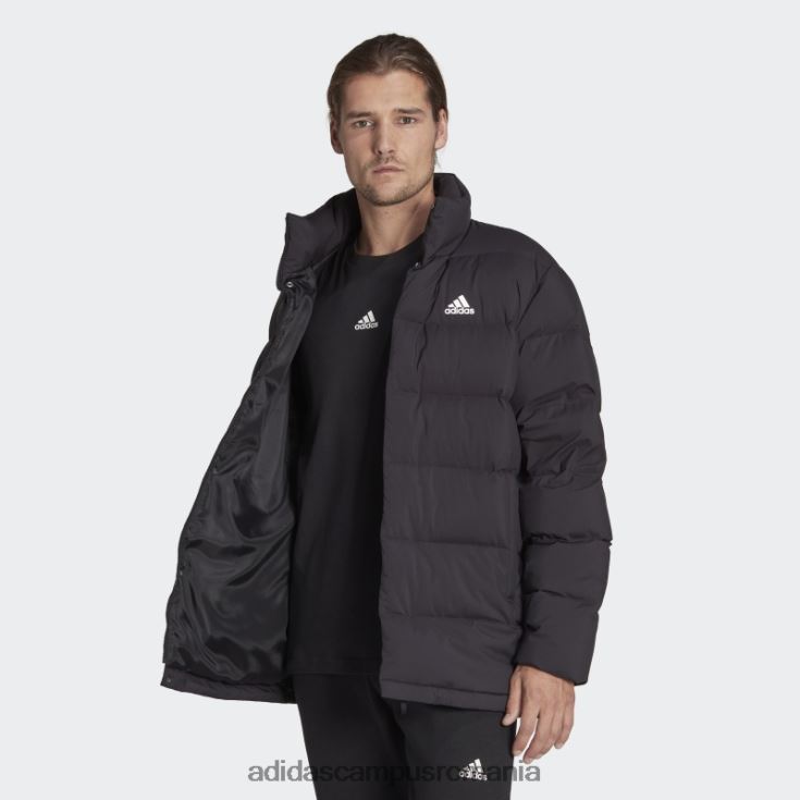 adidas campus romania jachetă de puf de lungime medie helionic neagră bărbați negru J266N26787