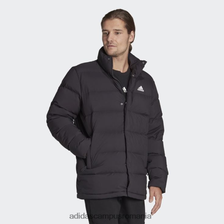 adidas campus romania jachetă de puf de lungime medie helionic neagră bărbați negru J266N26787