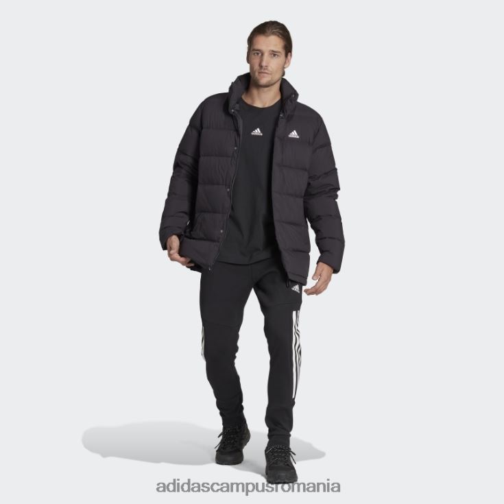 adidas campus romania jachetă de puf de lungime medie helionic neagră bărbați negru J266N26787