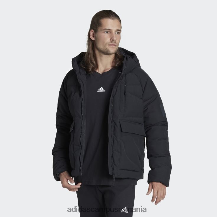 adidas campus romania jachetă de puf mare neagră bărbați negru J266N26932