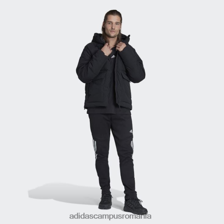 adidas campus romania jachetă de puf mare neagră bărbați negru J266N26932