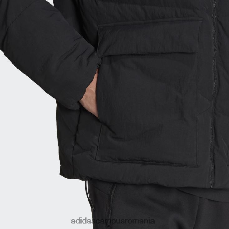 adidas campus romania jachetă de puf mare neagră bărbați negru J266N26932
