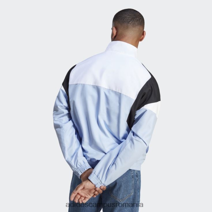 adidas campus romania jachetă de sport colorblock albastru bărbați albastru zori/alb/negru J266N25801