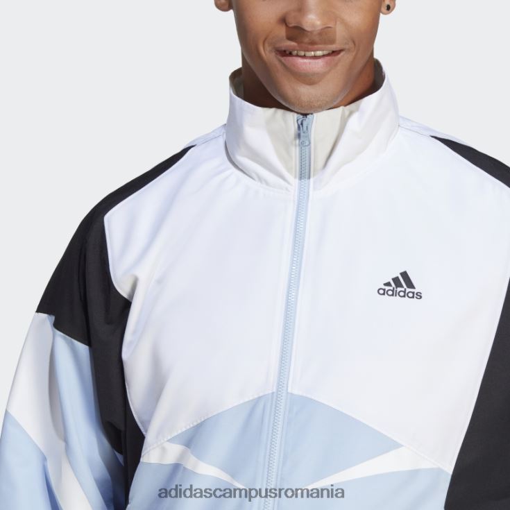 adidas campus romania jachetă de sport colorblock albastru bărbați albastru zori/alb/negru J266N25801
