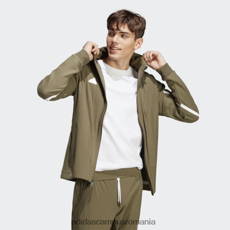 adidas campus romania jachetă de sport premium cu fermoar integral concepută pentru 4 gameday olive bărbați măsline J266N25150