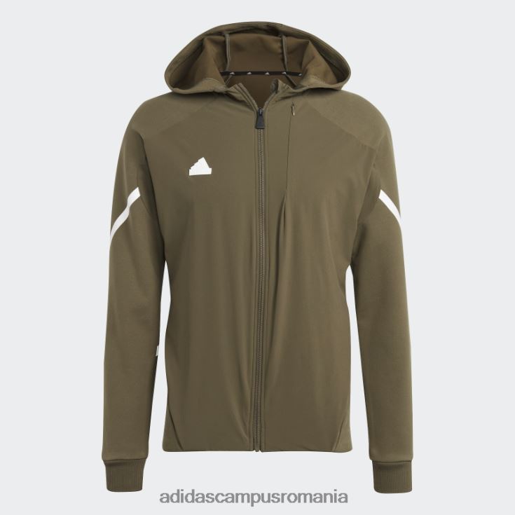 adidas campus romania jachetă de sport premium cu fermoar integral concepută pentru 4 gameday olive bărbați măsline J266N25150