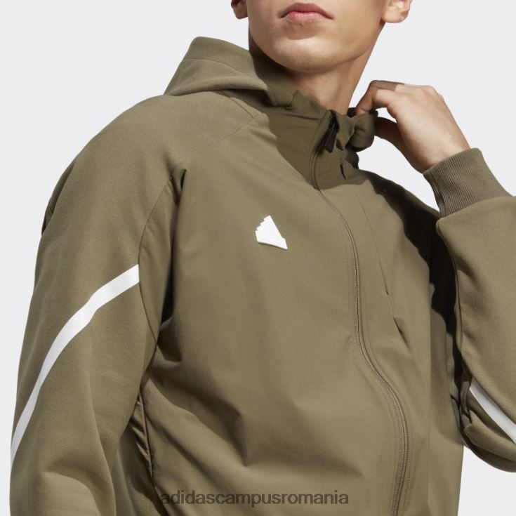 adidas campus romania jachetă de sport premium cu fermoar integral concepută pentru 4 gameday olive bărbați măsline J266N25150