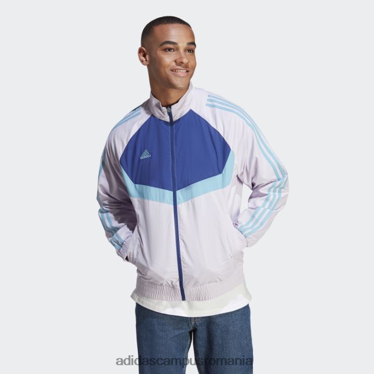 adidas campus romania jachetă țesătă tiro fierbinte argintiu adidas bărbați zori argintii J266N25856