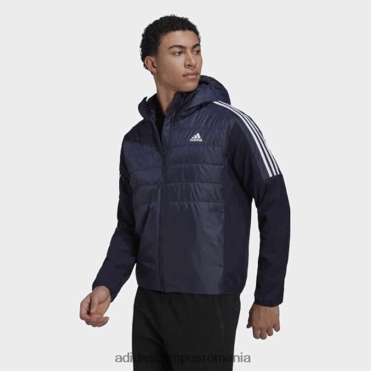 adidas campus romania jachetă hibridă izolată ink essentials cu glugă bărbați cerneală J266N213936