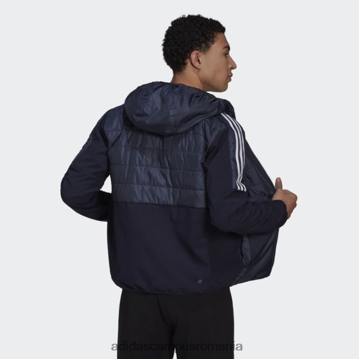 adidas campus romania jachetă hibridă izolată ink essentials cu glugă bărbați cerneală J266N213936