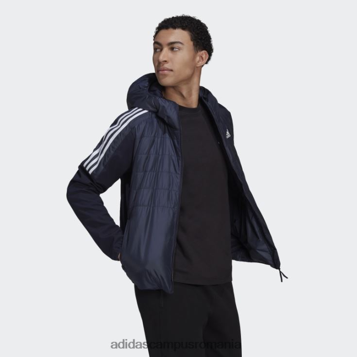 adidas campus romania jachetă hibridă izolată ink essentials cu glugă bărbați cerneală J266N213936