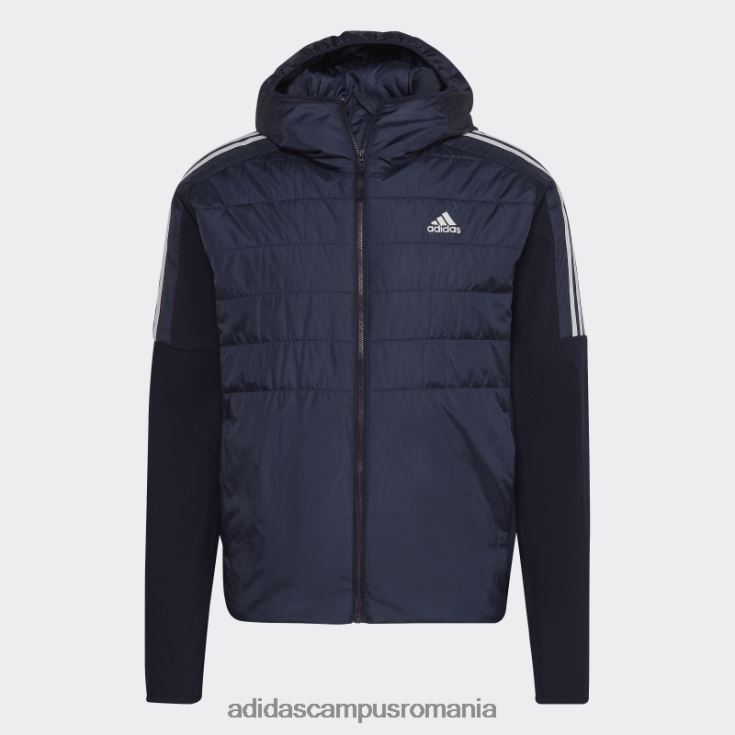 adidas campus romania jachetă hibridă izolată ink essentials cu glugă bărbați cerneală J266N213936