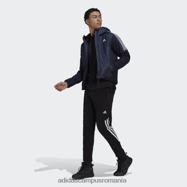 adidas campus romania jachetă hibridă izolată ink essentials cu glugă bărbați cerneală J266N213936