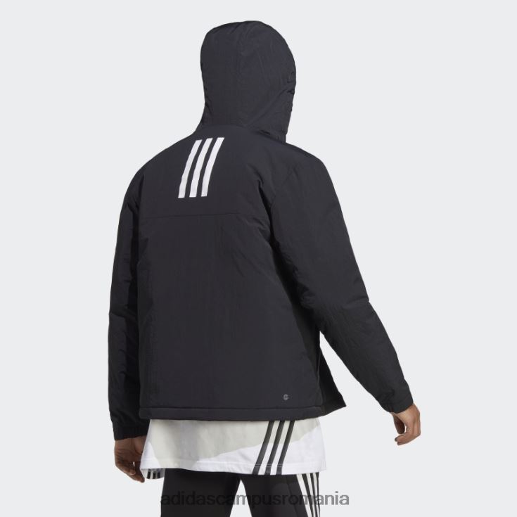 adidas campus romania jachetă neagră cu glugă izolată robustă bsc bărbați negru J266N213649