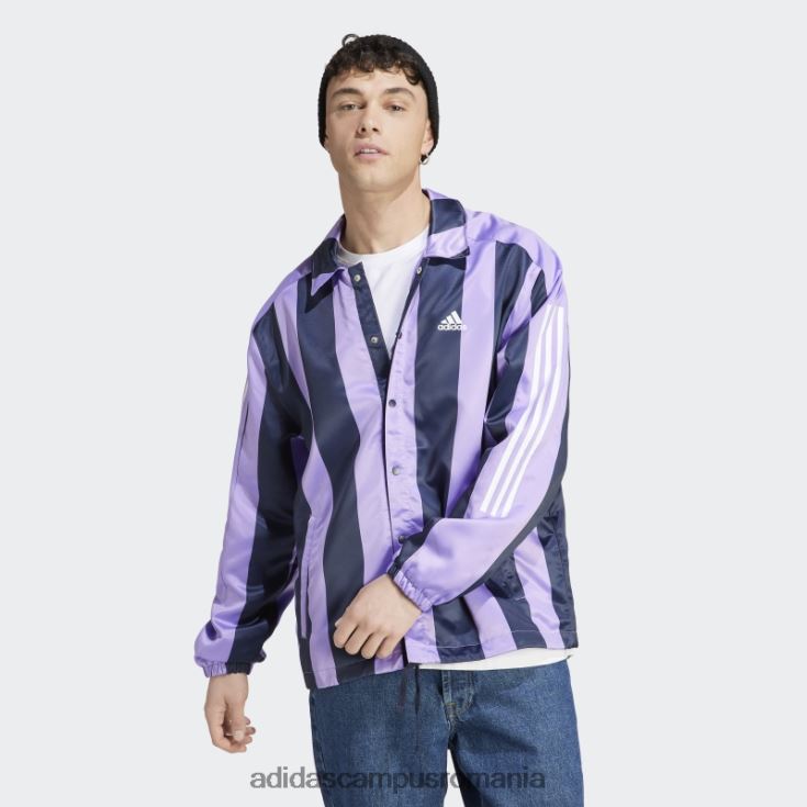 adidas campus romania jachetă violet din satin antrenori bărbați violet J266N25848
