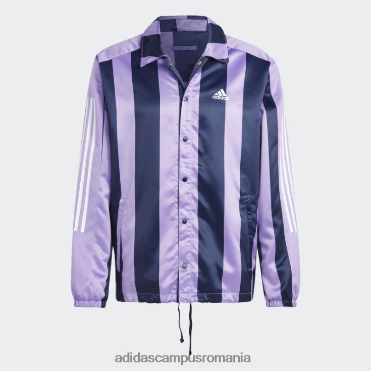 adidas campus romania jachetă violet din satin antrenori bărbați violet J266N25848