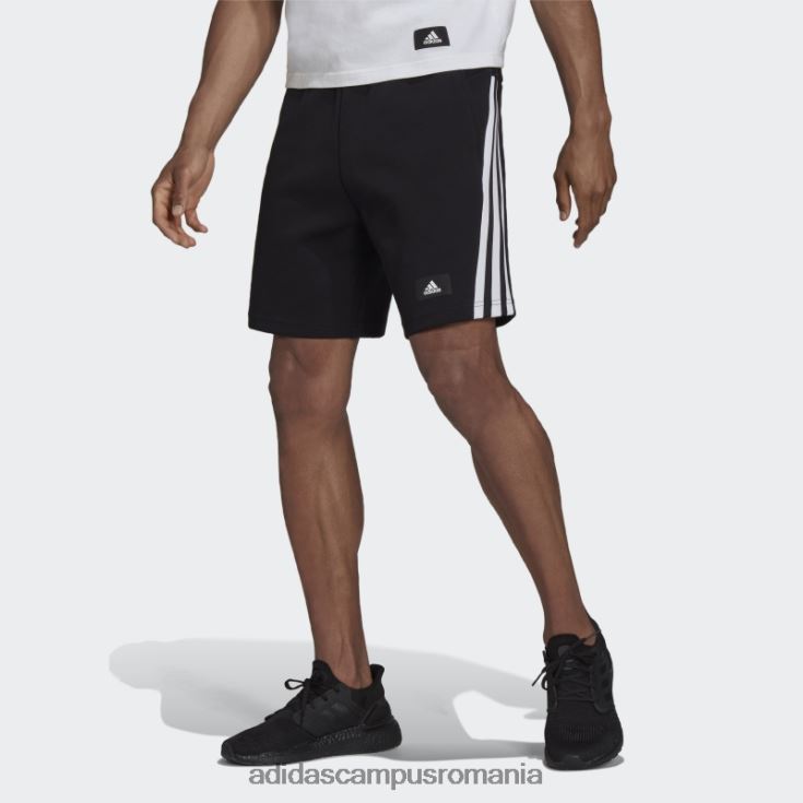 adidas campus romania îmbrăcăminte sport future icons pantaloni scurți cu 3 dungi negru fierbinte bărbați negru J266N26451