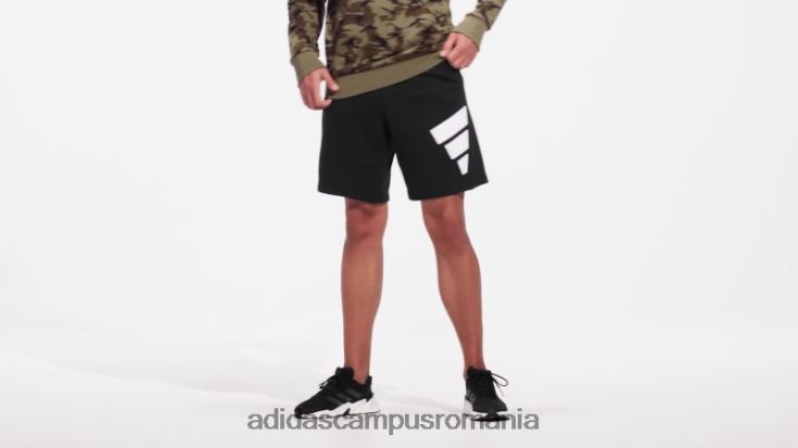 adidas campus romania îmbrăcăminte sport neagră icoane viitoare logo grafic pantaloni scurți moda bărbați negru J266N213754