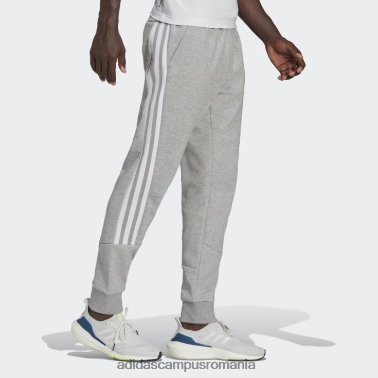adidas campus romania mediu gri viitor iconi trei dungi pantaloni bărbați gri mediu/alb J266N27019