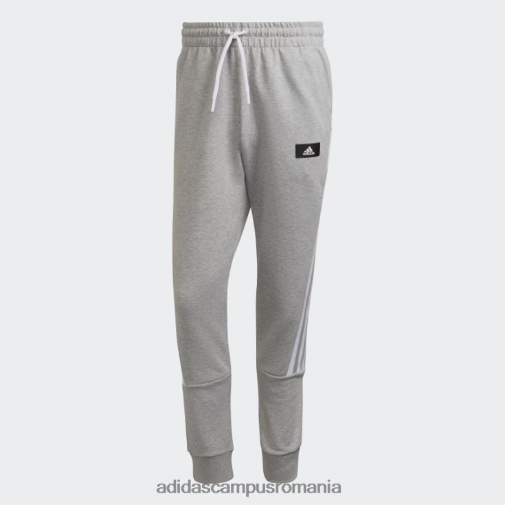 adidas campus romania mediu gri viitor iconi trei dungi pantaloni bărbați gri mediu/alb J266N27019