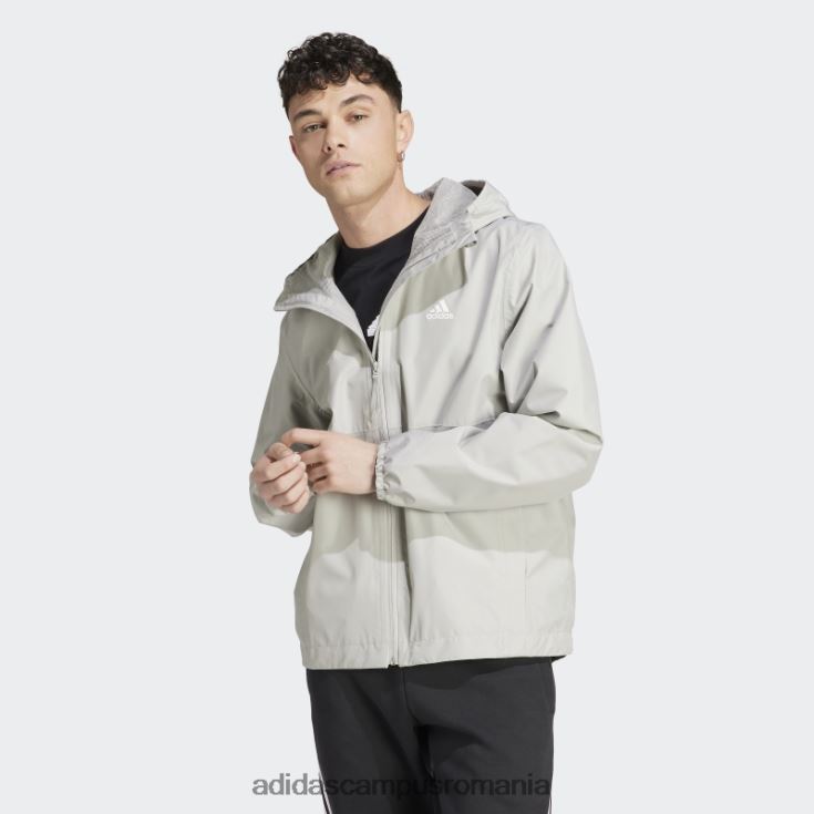 adidas campus romania metal gri essentials rain.rdy jachetă bărbați gri metal J266N25447