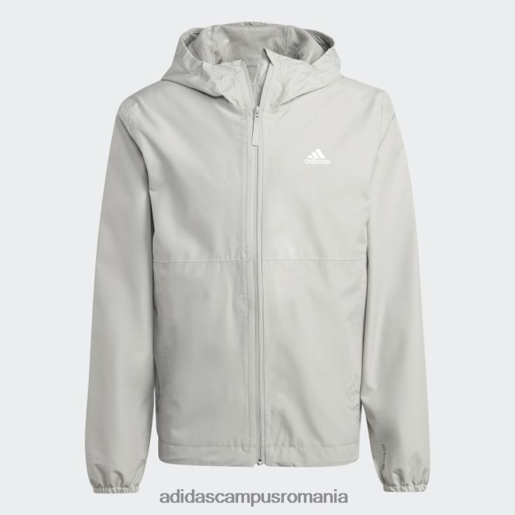 adidas campus romania metal gri essentials rain.rdy jachetă bărbați gri metal J266N25447