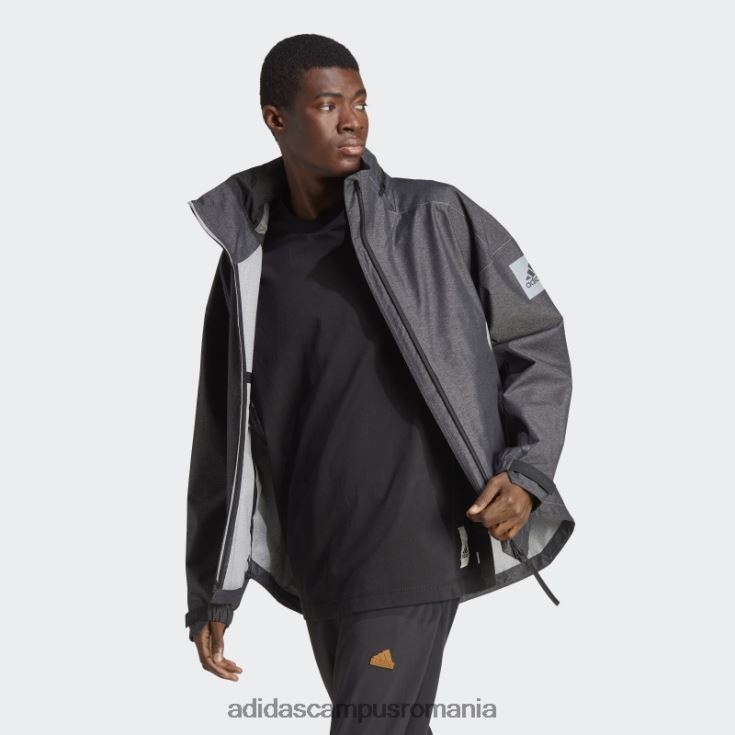 adidas campus romania myshelter rain.rdy jachetă denim neagră bărbați negru J266N213699