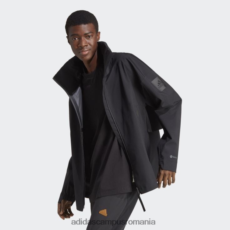adidas campus romania myshelter rain.rdy jachetă neagră bărbați negru J266N26037