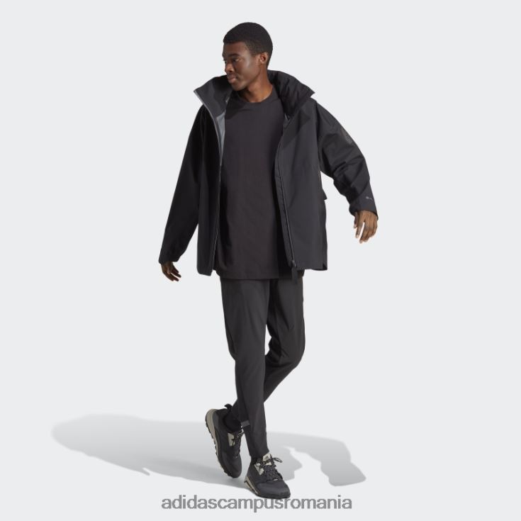 adidas campus romania myshelter rain.rdy jachetă neagră bărbați negru J266N26037