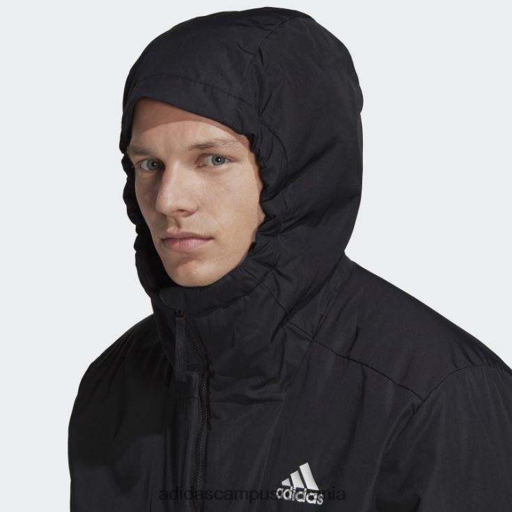 adidas campus romania înapoi la jachetă sport cu glugă neagră adidas bărbați negru J266N214304