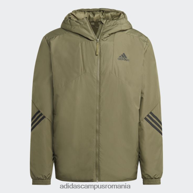 adidas campus romania înapoi la jachetă sport cu glugă olive bărbați măsline J266N214048