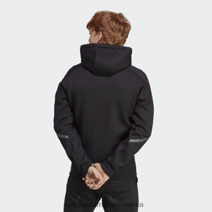 adidas campus romania negru, conceput pentru hanoracul cu fermoar complet pentru Gameday bărbați negru J266N25386