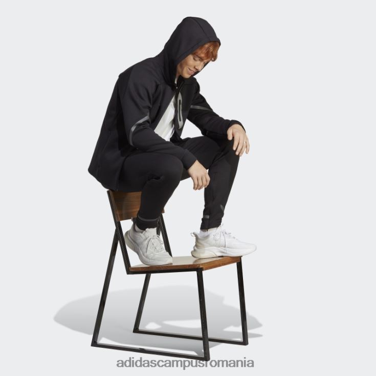 adidas campus romania negru, conceput pentru hanoracul cu fermoar complet pentru Gameday bărbați negru J266N25386