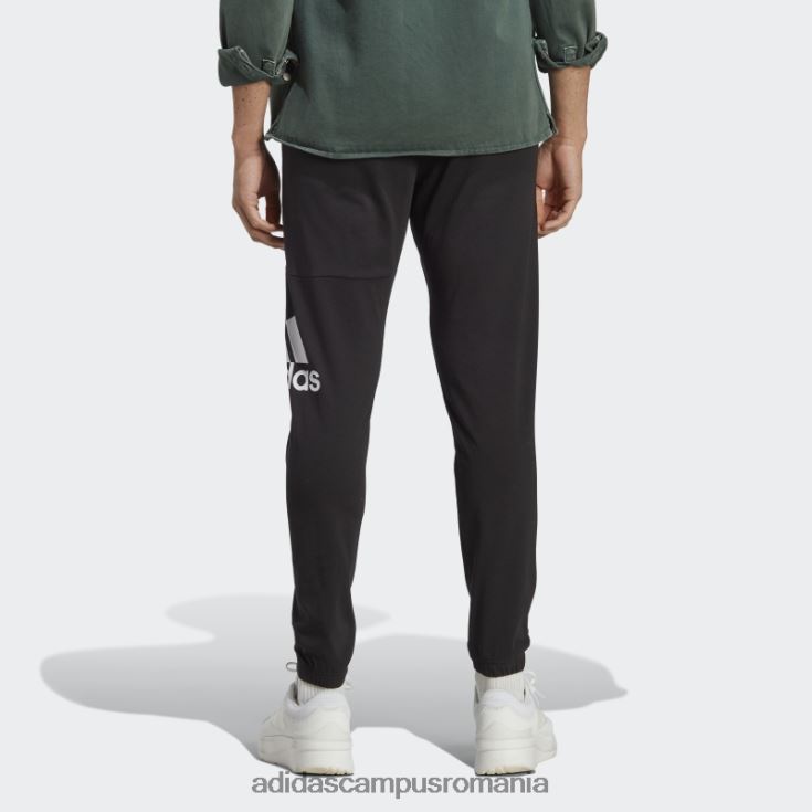 adidas campus romania negru essentials un singur jerseu conic insignă de pantaloni sport adidas bărbați negru J266N25607
