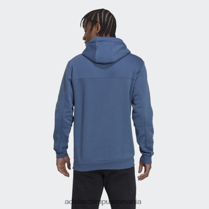 adidas campus romania oțel stadiul fleece insignă de sport hanorac bărbați oţel J266N26784