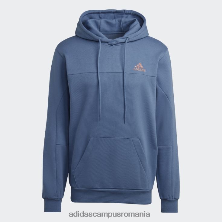adidas campus romania oțel stadiul fleece insignă de sport hanorac bărbați oţel J266N26784