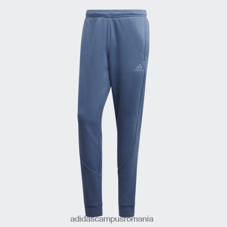 adidas campus romania oțel stadiul insignă fleece de sport cu manșete bărbați oţel J266N26743