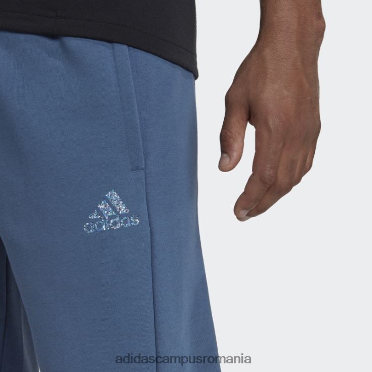 adidas campus romania oțel stadiul insignă fleece de sport cu manșete bărbați oţel J266N26743