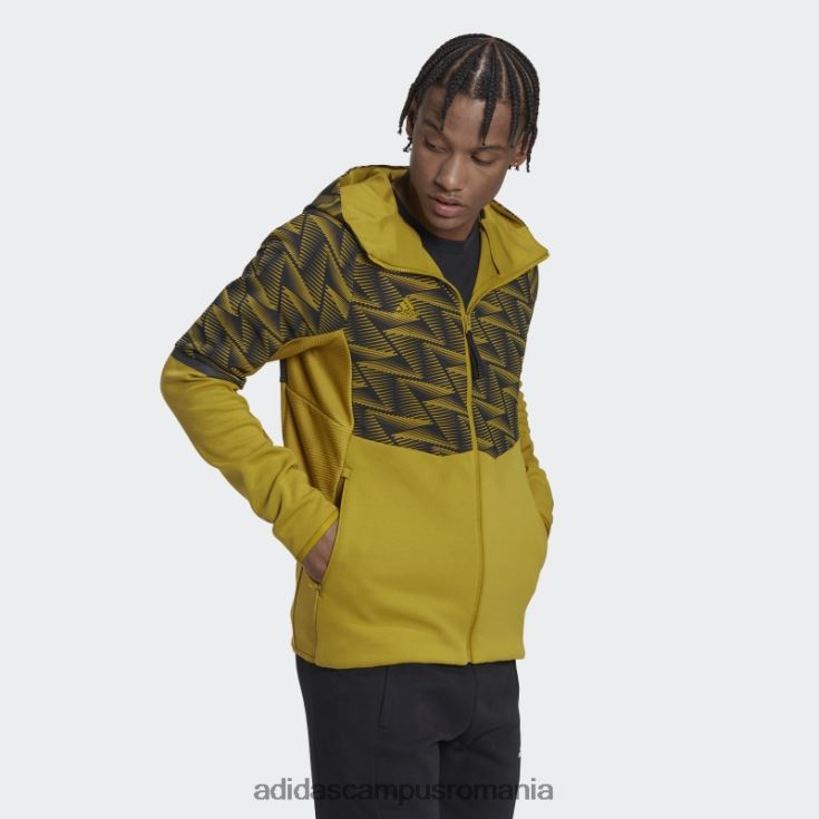 adidas campus romania olive conceput pentru hanoracul cu fermoar complet pentru ziua de joc bărbați măsline J266N27565
