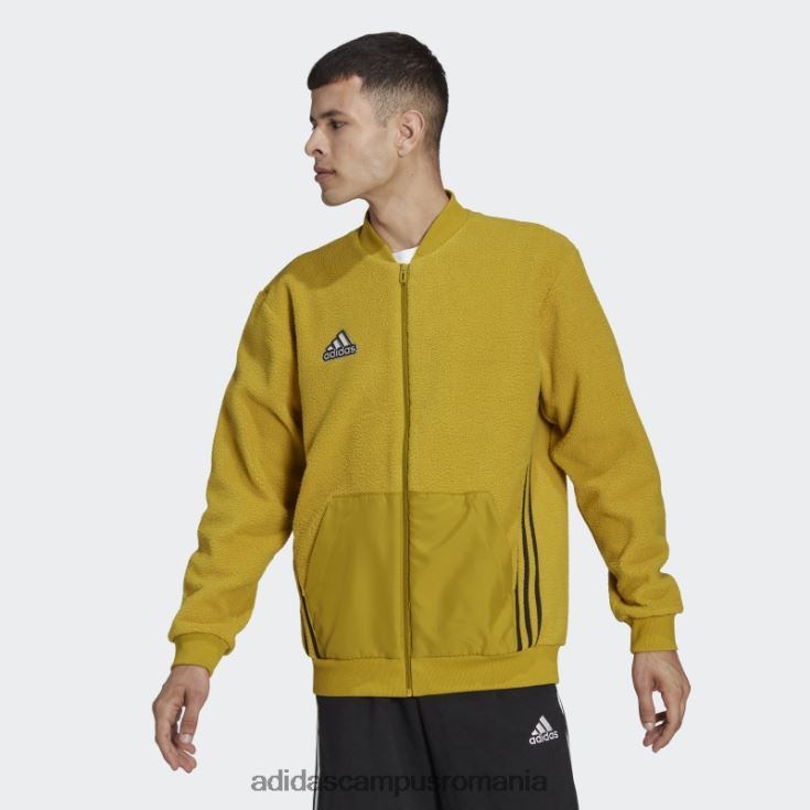 adidas campus romania pachet de vacanță olive essentials jachetă bomber sherpa bărbați măsliniu/negru J266N27174